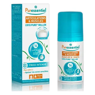 Roller cu 14 uleiuri esentiale Muscle & Joints Cryo, 75 ml, Puressentiel