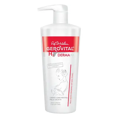 Crema corp pentru piele uscata Gerovital H3 Derma+, 500ml, Farmec