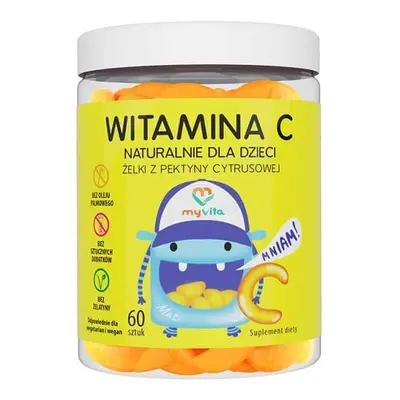 MyVita Vitamina C, jeleuri naturale pentru copii, 60 de bucăți