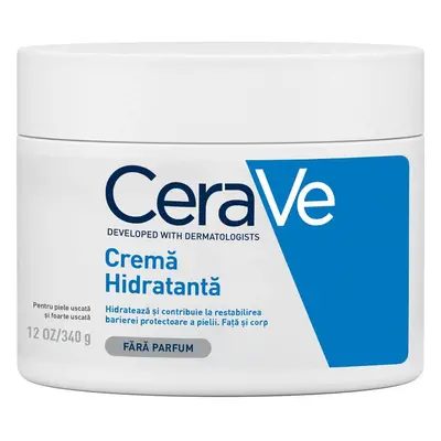 Cremă hidratantă de față și corp pentru piele uscată și foarte uscată, 340 g, CeraVe