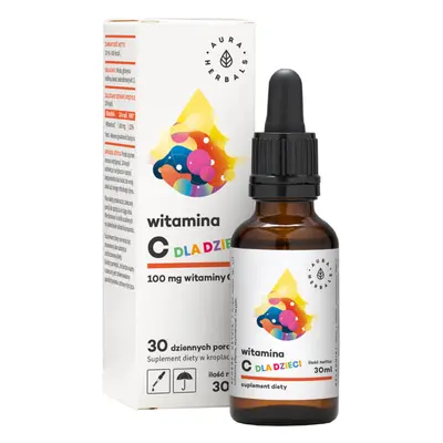 Aura Herbals Vitamina C pentru copii, picături, 30 ml