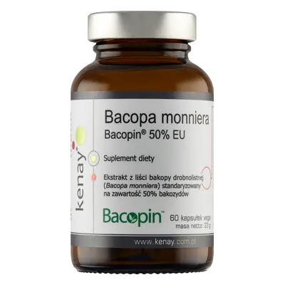 Kenay Bacopa Monniera Bacopin, bacopa minor, 60 capsule