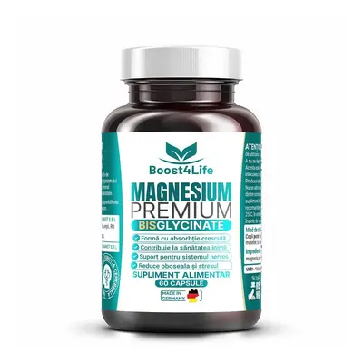 Magneziu Bisglicinat Premium, 60 capsule, Boost4Life