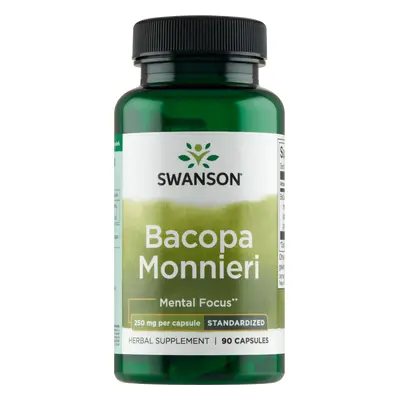 Swanson Bacopa Monnier BaCognize Extract, bacopa cu frunze mici 250 mg, 90 capsule