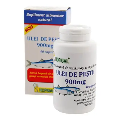 Ulei de pește, 900 mg, 40 capsule, Hofigal