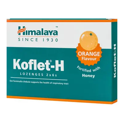 Koflet-H cu aromă de portocale, 12 pastile, Himalaya