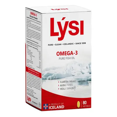 Omega 3 cu ulei pur de pește, 80 capsule, Lysi