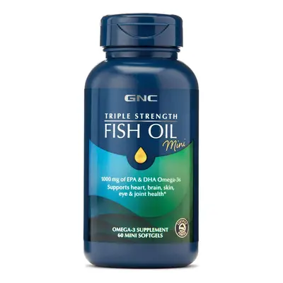 Gnc Triple Strength Fish Oil, Ulei De Peste Mini Capsule, 60 Cps