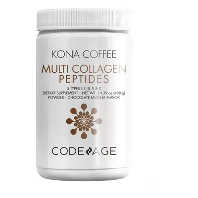 Codeage Kona Coffee Multi Collagen - 5 Types Collagen Peptides, Colagen Hidrolizat din 5 Surse s