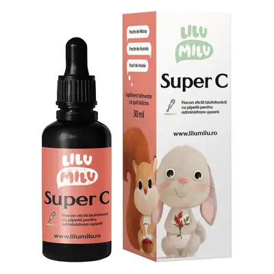 Picaturi pentru imunitatea copiilor Super C, 30 ml, Lilu Milu