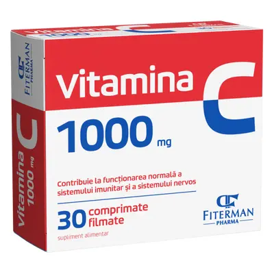 Vitamina C 1000 mg, 30 comprimate filmate, Fiterman