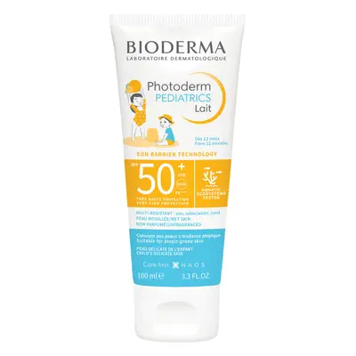 Lapte cu protectie solara SPF 50+ pentru copii Photoderm Pediatrics, 100 ml, Bioderma