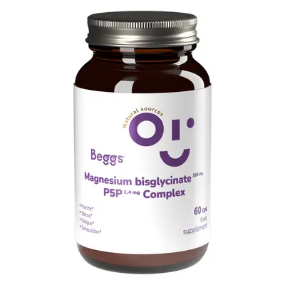 Beggs Magneziu bisglicinat 380mg + P5P Complex 1,4mg 60 capsule