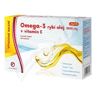 Galmed Omega-3 ulei de pește forte 180 capsule tari