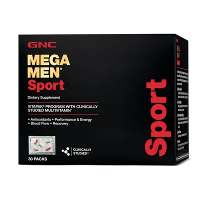 Gnc Mega Men Sport Vitapak Program, Complex De Multivitamine Pentru Barbati Vitapak, 30 Pachetel