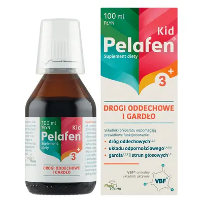 Pelafen Kid 3+, sirop pentru copii de peste 3 ani și adulți, aromă de fructe, 100 ml