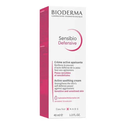 Bioderma Sensibio Defensive, Cremă de față calmantă, ten sensibil, 40 ml