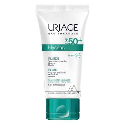 Fluid protecție solară ten mixt-gras Hyseac SPF 50+, 50 ml, Uriage