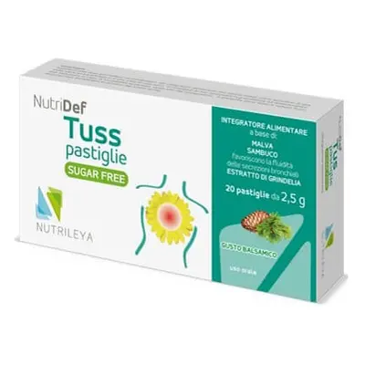 Nutridef Tuss cu extract de pin fara zahar, 20 pastile, Nutrileya