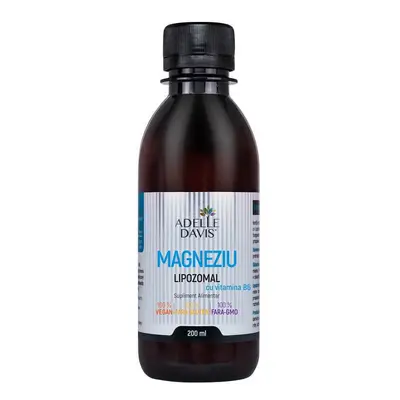 Magneziu Lipozomal cu Vitamina B6, lichid, 200 ml, Adelle Davis