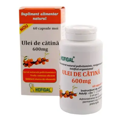 Ulei de Cătină 600 mg, 60 capsule, Hofigal