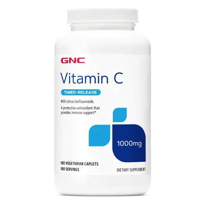 Gnc Vitamina C 1000 Mg Cu Bioflavonoide Si Eliberare Prelungita, 180 Tb