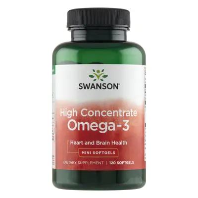 Swanson High Concentrate Omega-3, ulei de pește, 120 capsule