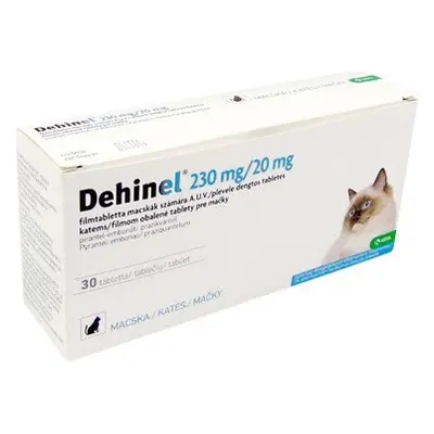 DEHINEL 230 mg/20 mg pentru pisici 1×30 tbl, medicament