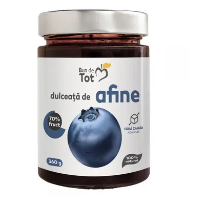 Dulceata de Afine dulceata fara zahar, 360g, Dacia Plant