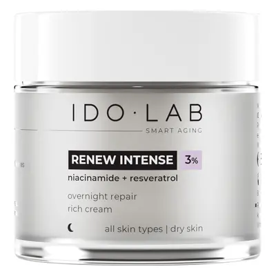 Ido Lab Renew Intense, cremă de noapte revitalizantă antirid, 50 ml