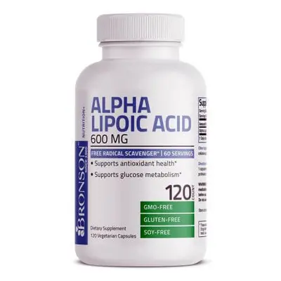 Acid alfa lipoic, 600 mg, 120 capsule, Bronson Laboratories