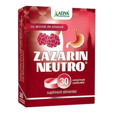 Supliment alimentar pentru arsuri gastrice Zazarin Neutro, 30 comprimate, Adya Green Pharma