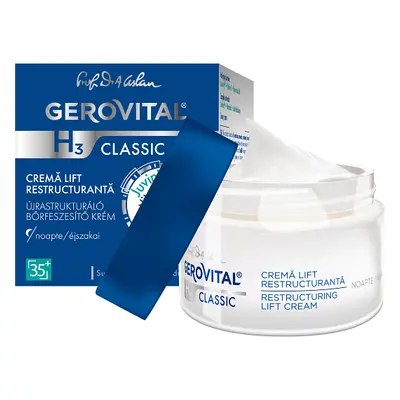 Crema lift hidratanta de noapte Gerovital H3 Classic, 50 ml, Farmec