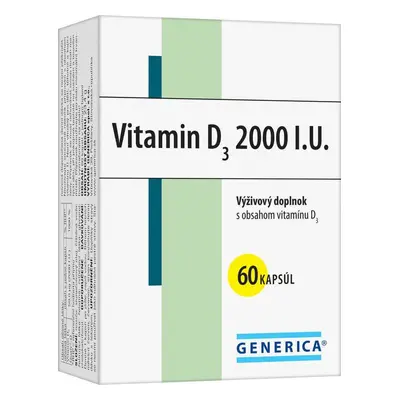 Generica Vitamina D3 2000 U.I. 60 capsule