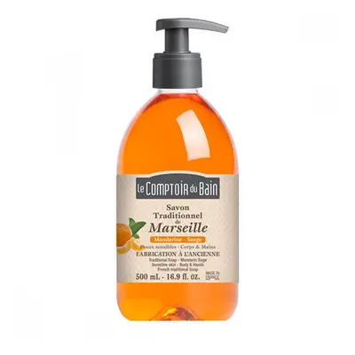 Sapun traditional de Marsilia cu parfum de Mandarine si Salvie, 500 ml, Le Comptoir du Bain