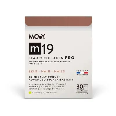 Colagen PRO marin beauty, aroma capsuni, lamaie și menta m19, 240 g, Molecules Of Youth