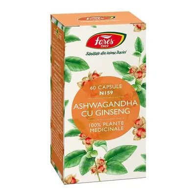 Ashwagandha cu Ginseng, N159, 60 capsule, Fares