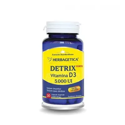 Detrix Forte Vitamina D3 5000UI, 30 capsule, Herbagetica