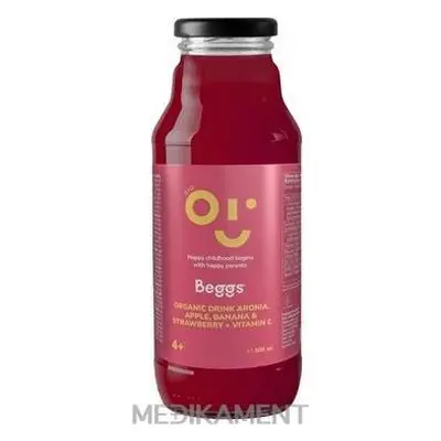 Beggs BIO Aronia, mere, banane și căpșuni 1×300 ml, băutură din fructe