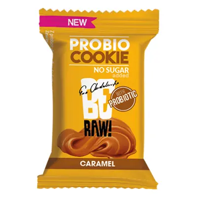 BeRAW! Probio, biscuiți probiotici, caramel, 18 g