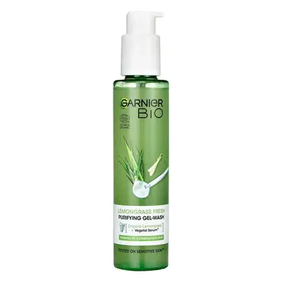 Garnier BIO Gel de curățare intensivă cu ulei esențial de lemongrass și aloe vera 150 ml