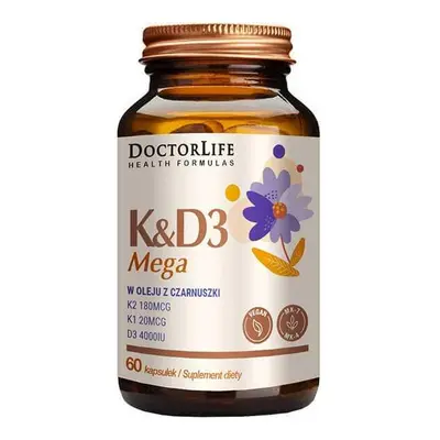 Doctor Life K&D Mega în ulei de chimen negru, 60 capsule