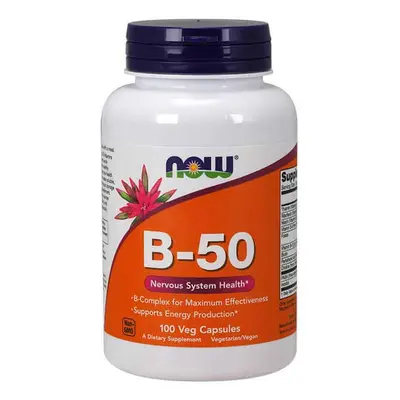 Now Foods B-50, complex de vitamine B, 100 capsule