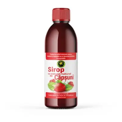 Sirop de capsuni cu zahar, 50 ml, Hypericum