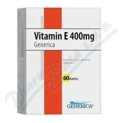 GENERICA Vitamina E 400 U.I. 1×60 cps, supliment alimentar