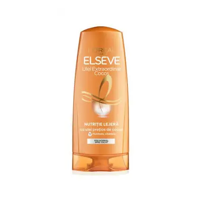 Balsam pentru par normal spre uscat Ulei Extraordinar Cocos, 200 ml, Elseve