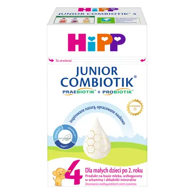 HiPP 4 Junior Combiotik, lapte modificat, după 2 ani, 550 g