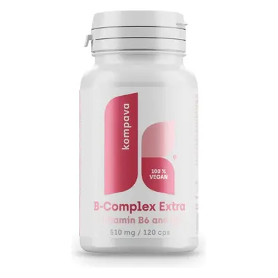 kompava B-complex Extra + B6, B12 1x120 cps, supliment alimentar