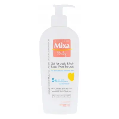 Mixa Baby Surgras Gel fără săpun pentru corp și păr 1×250 ml, gel de spălare pentru copii