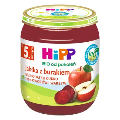 Farfurie HiPP Bio, măr și sfeclă roșie, după 5 luni, 125 g